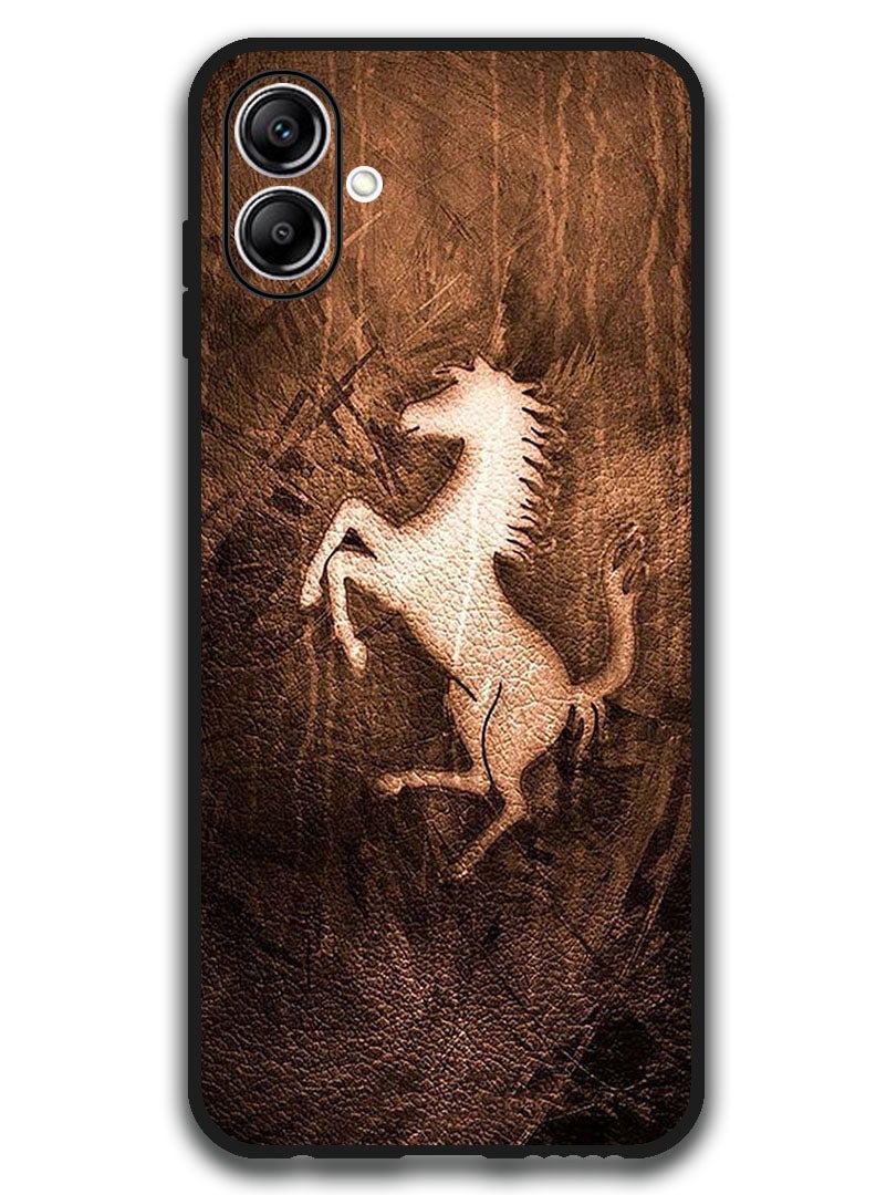 Theodor Case Compatible with Samsung Galaxy A07 6.7 Inch Protection Shockproof Bumper Cover Leather Horse - Image 1